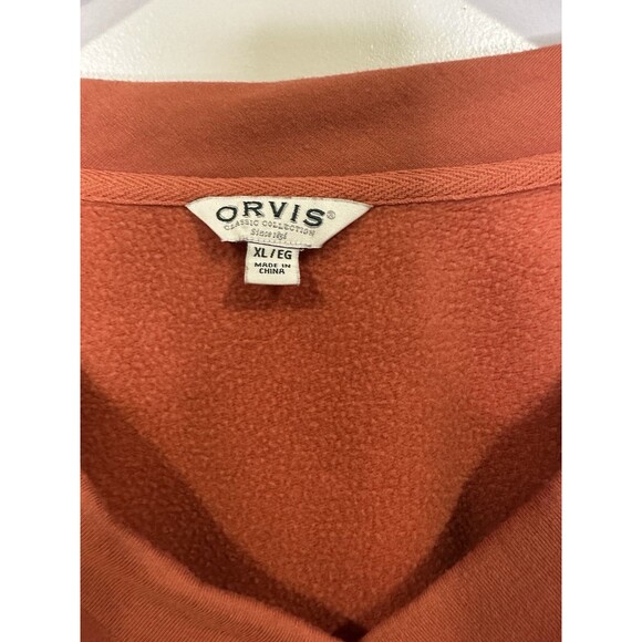 Orvis Women’s V-neck Long Sleeve, Size XL, Burnt Orange - Picture 3 of 8